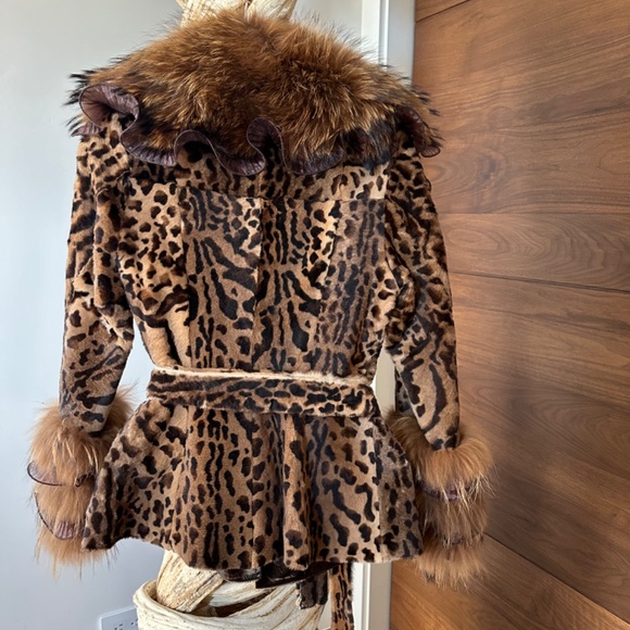 Leopard coat NWT jacket CACHE’. LUXE - Picture 2 of 11